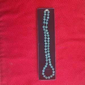 Genuine jade bead necklace